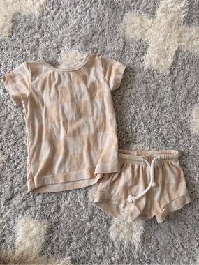 Baby boy matching bummy set